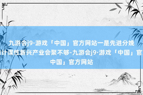 九游会j9·游戏「中国」官方网站　　一是先进分娩身分向计谋性新兴产业会聚不够-九游会j9·游戏「中国」官方网站